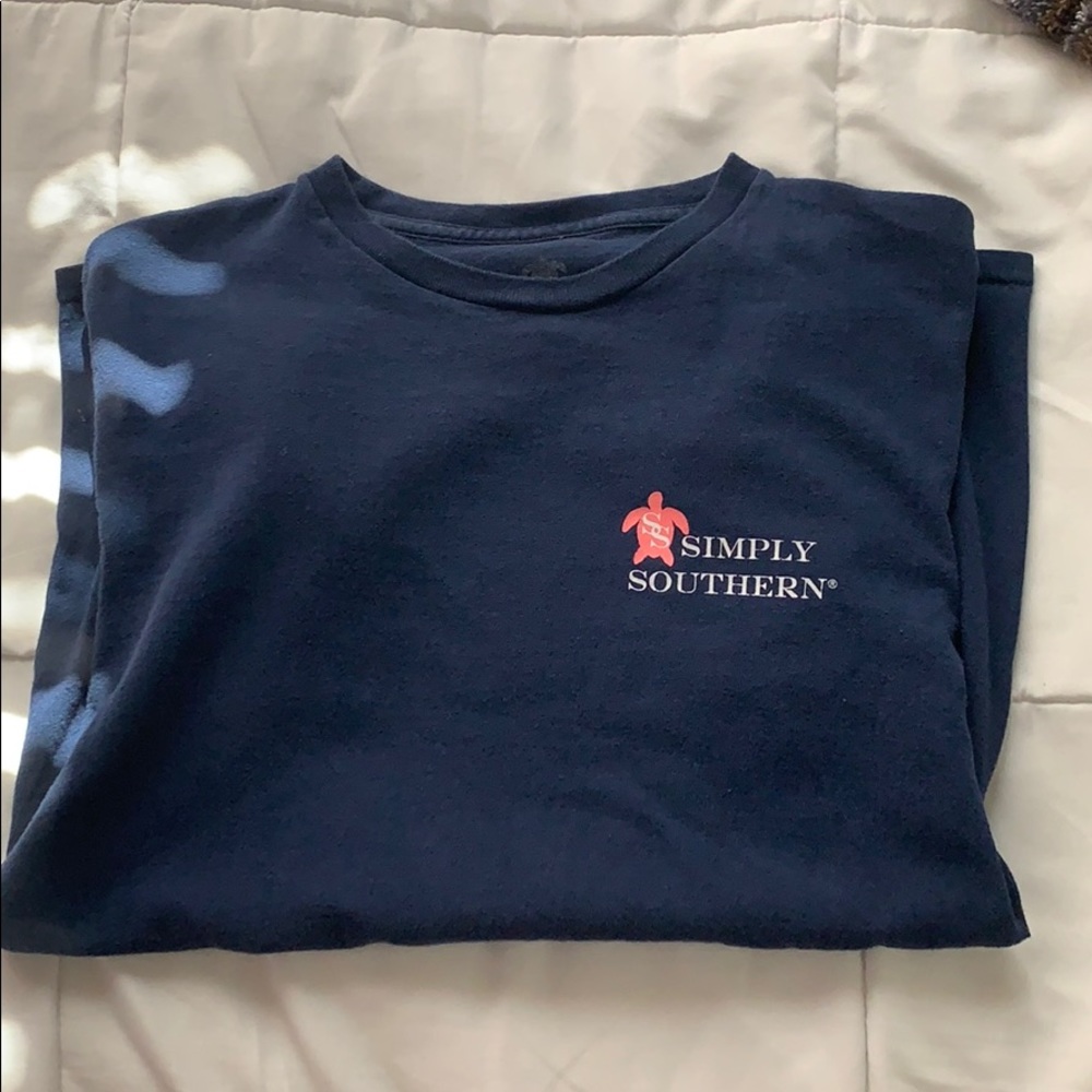 Simply southern navy blue T-shirt